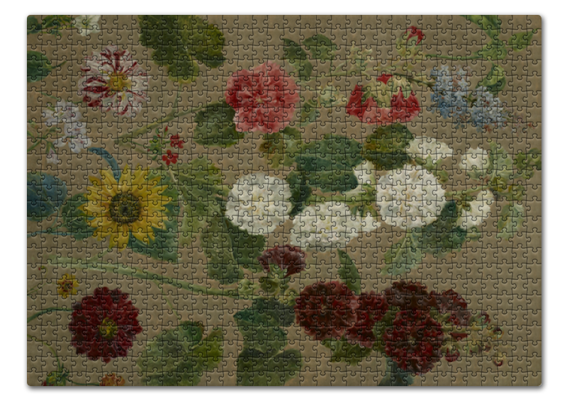 Printio Пазл 43.5×31.4 см (408 элементов) Цветы (картина эжена делакруа)