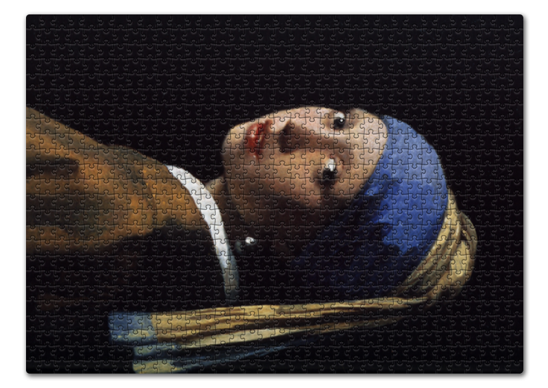 Printio Пазл 43.5×31.4 см (408 элементов) Девушка с жемчужной серёжкой (ян вермеер) printio пазл 73 5×48 8 см 1000 элементов вид дельфта ян вермеер