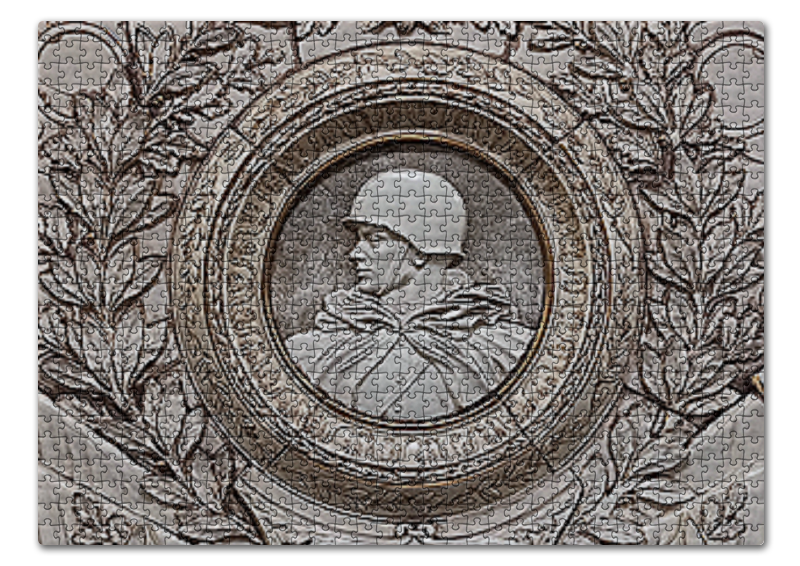 Printio Пазл 43.5×31.4 см (408 элементов) Пехотинцы-герои. цена и фото