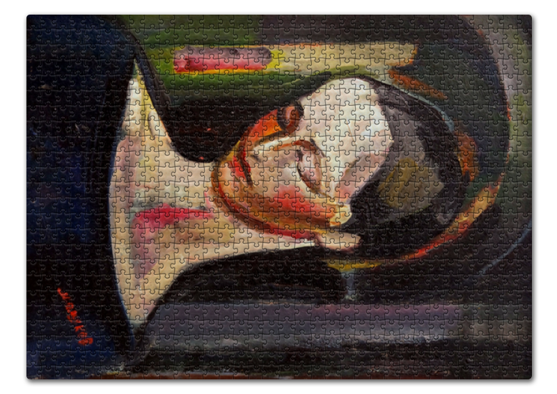 Printio Пазл 43.5×31.4 см (408 элементов) Женский портрет (картина ильи машкова) светляков к а илья машков 1881 1944