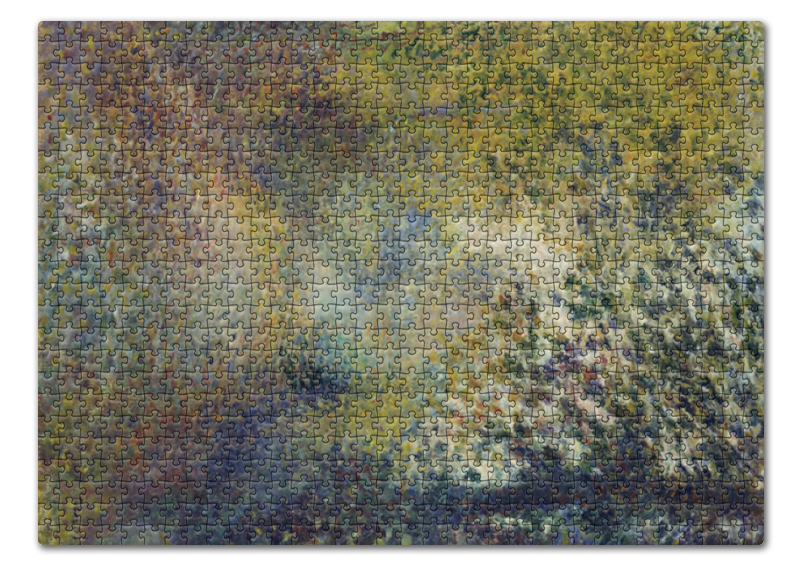 Printio Пазл 43.5×31.4 см (408 элементов) В лесу (пьер огюст ренуар) пазл enjoy 1000 деталей огюст ренуар бал в мулен де ла галетт