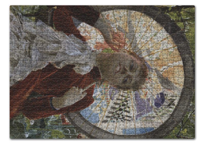 Printio Пазл 43.5×31.4 см (408 элементов) Воздушные замки (картина андерса цорна) printio часы круглые из дерева воздушные замки картина андерса цорна