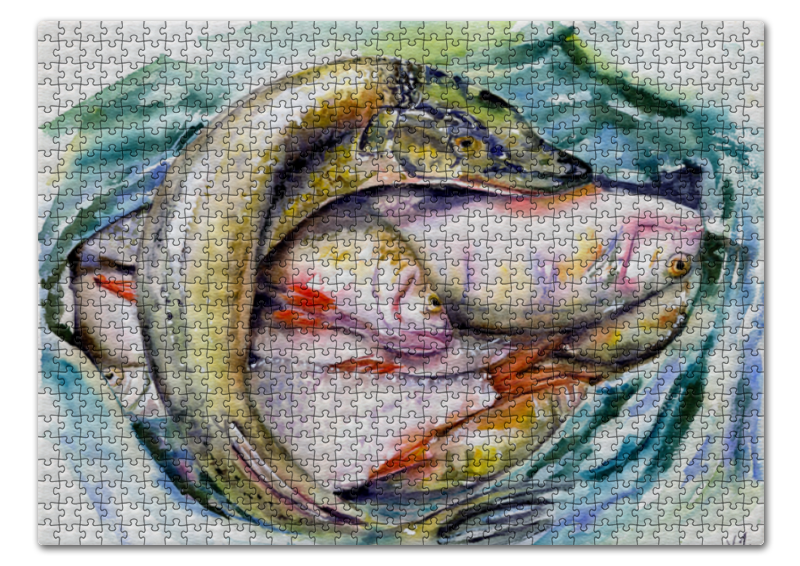 Printio Пазл 43.5×31.4 см (408 элементов) Рыбацкий улов