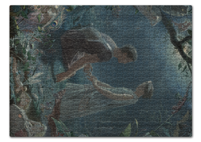 Printio Пазл 43.5×31.4 см (408 элементов) Гермия и лизандр (шекспир) (джон симмонс) printio часы квадратные из пластика под дерево гермия и лизандр шекспир джон симмонс