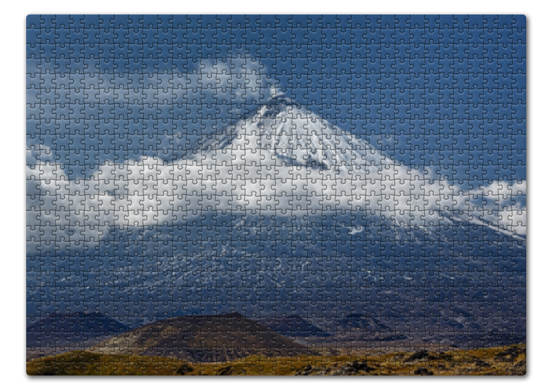 Printio Пазл 43.5×31.4 см (408 элементов) Камчатка, осенний пейзаж, извержение вулкана printio календарь а2 камчатка осенний пейзаж извержение вулкана