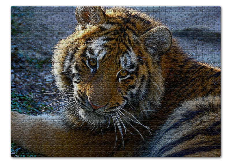 Printio Пазл 43.5×31.4 см (408 элементов) Тигры. живая природа