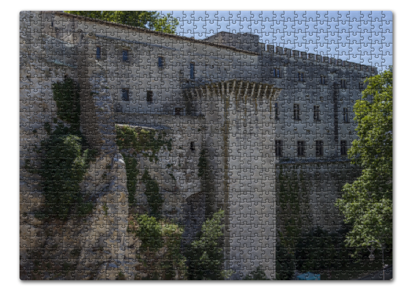 Printio Пазл 43.5×31.4 см (408 элементов) Стена вокруг города авиньон роза дам де шенонсо дельбар
