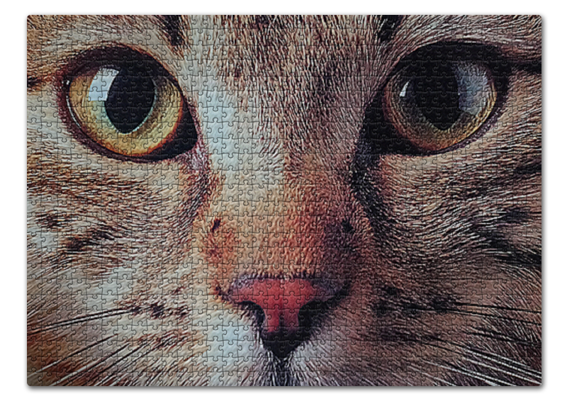 Printio Пазл 43.5×31.4 см (408 элементов) Глаза и усы.