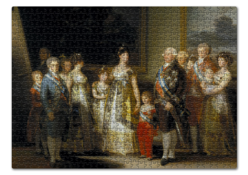 Printio Пазл 43.5×31.4 см (408 элементов) Портрет семьи карла iv (картина гойи) printio кружка асмодей картина гойи