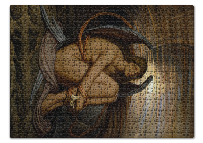 Printio Пазл 43.5×31.4 см (408 элементов) Душа в рабстве (илайхью веддер) printio открытка 15x15 см душа в рабстве илайхью веддер