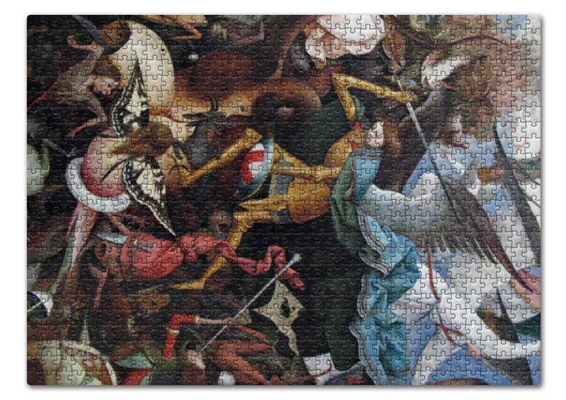 Printio Пазл 43.5×31.4 см (408 элементов) Падение мятежных ангелов (питер брейгель) printio пазл 43 5×31 4 см 408 элементов вступление животных в ноев ковчег брейгель