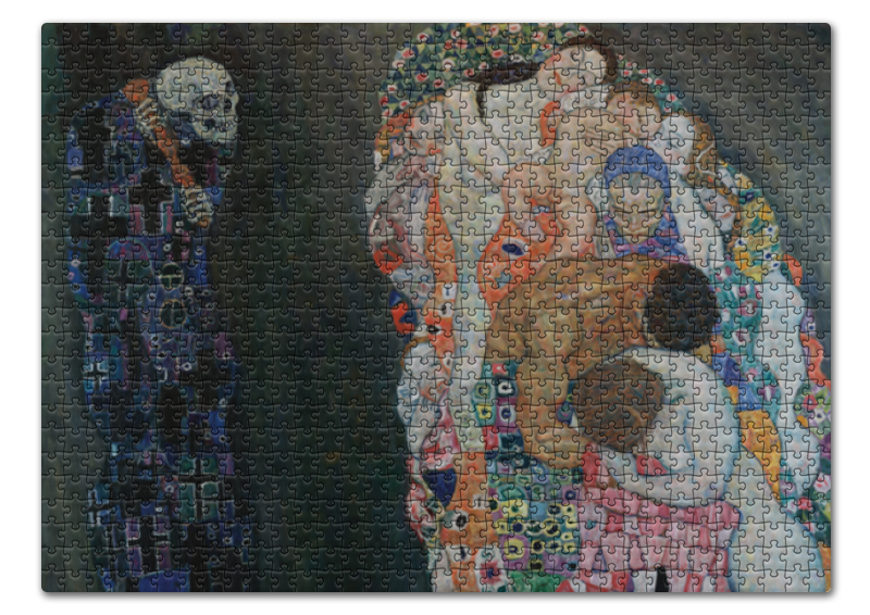 Printio Пазл 43.5×31.4 см (408 элементов) Смерть и жизнь (густав климт)