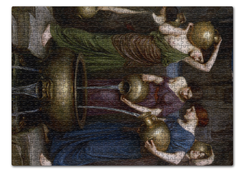 Printio Пазл 43.5×31.4 см (408 элементов) Данаиды (джон уильям уотерхаус) printio кружка цветная внутри нарцисс и эхо джон уильям уотерхаус