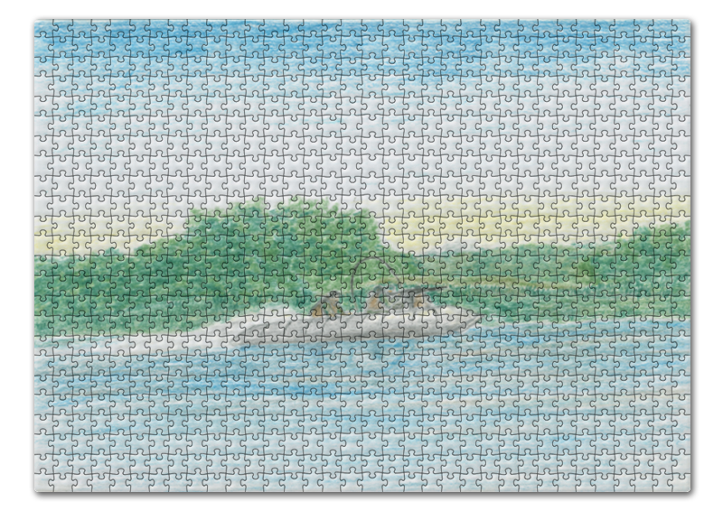  Printio Пазл 43.5×31.4 см (408 элементов) Джунгли, река