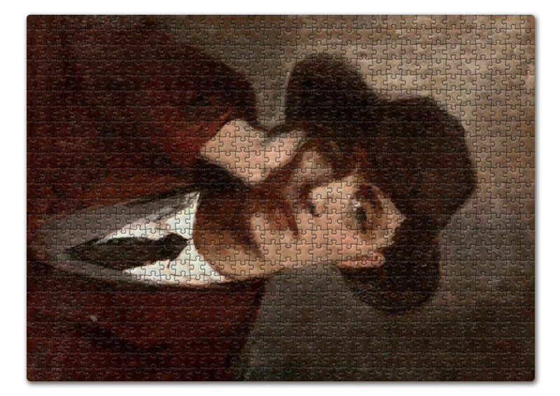 Printio Пазл 43.5×31.4 см (408 элементов) Портрет амедео модильяни (кисти жанны эбютерн) printio значок портрет амедео модильяни кисти жанны эбютерн