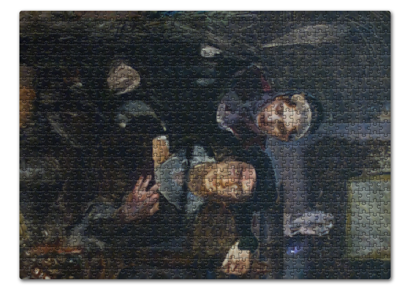 Printio Пазл 43.5×31.4 см (408 элементов) Гамлет и офелия (картина михаила врубеля) printio тетрадь на пружине гамлет и офелия картина михаила врубеля
