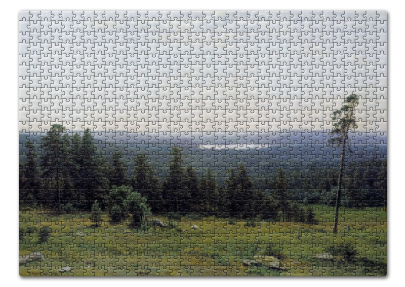 Printio Пазл 43.5×31.4 см (408 элементов) Лесные дали (иван шишкин)