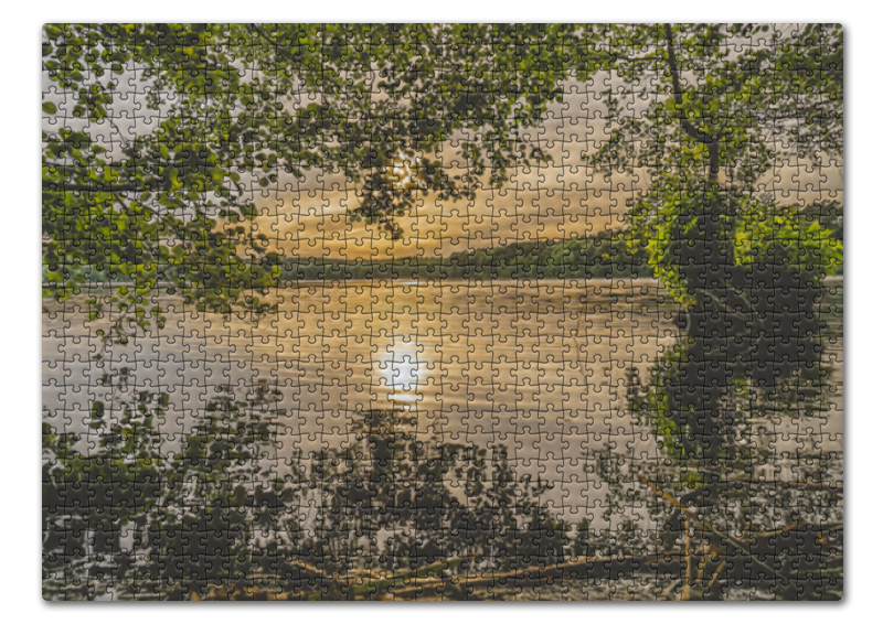 Printio Пазл 43.5×31.4 см (408 элементов) Озеро цена и фото