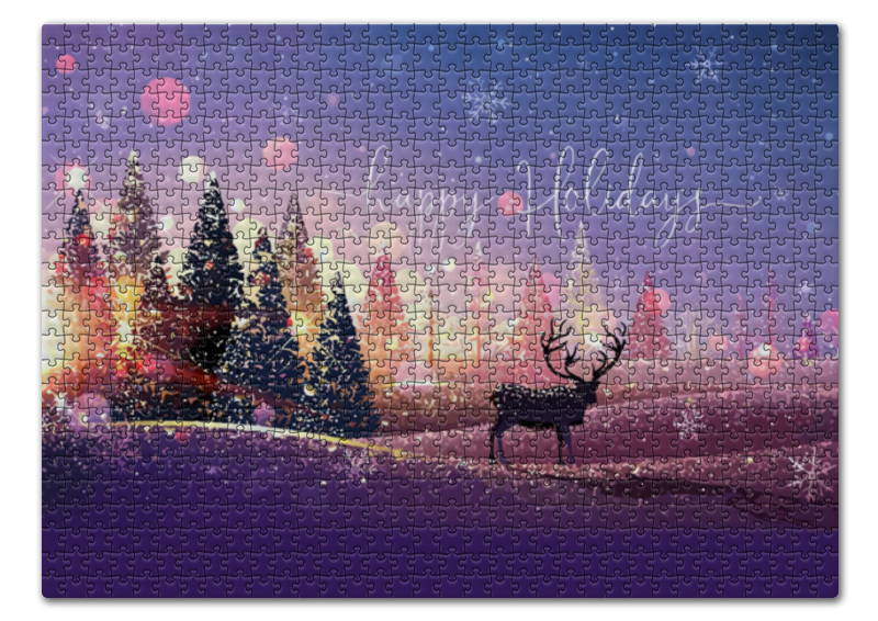Printio Пазл 43.5×31.4 см (408 элементов) Happy holidays
