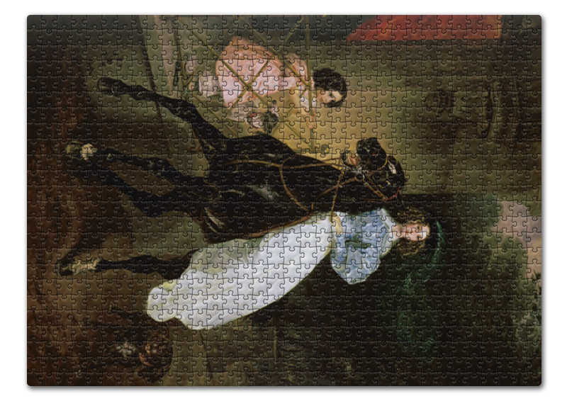 Printio Пазл 43.5×31.4 см (408 элементов) Всадница (картина карла брюллова) printio тетрадь на скрепке всадница картина карла брюллова