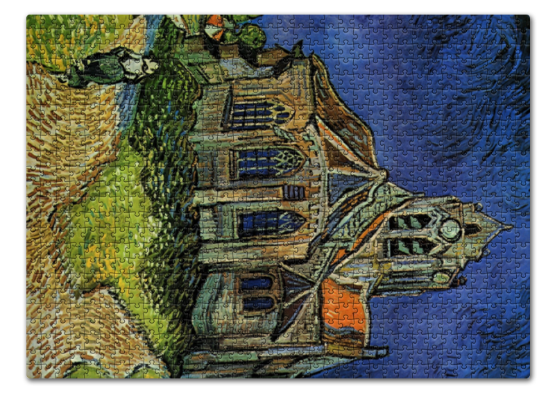 Printio Пазл 43.5×31.4 см (408 элементов) Церковь в овере (винсент ван гог) церковь в овере ван гог винсент картина репродукция 30х39 см на подрамнике