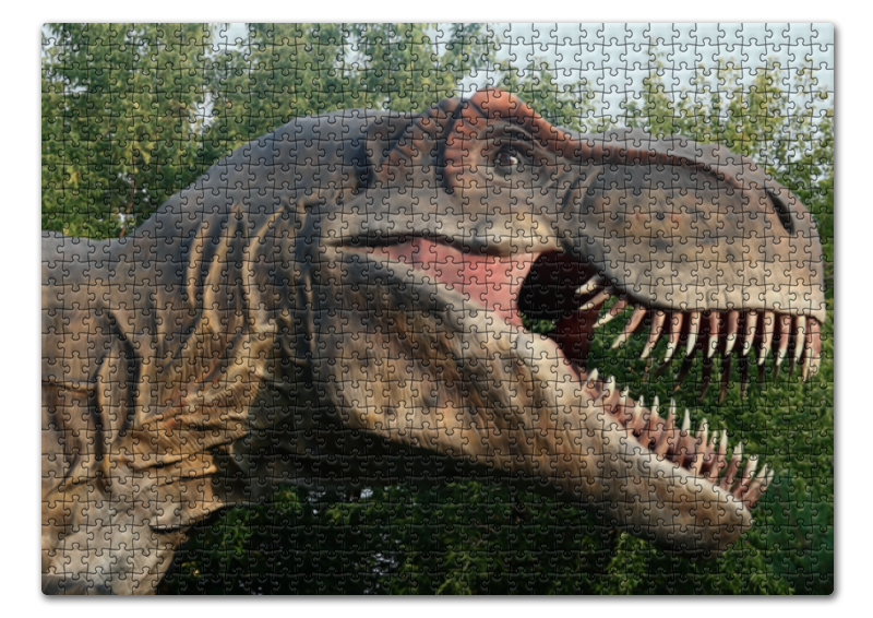 Printio Пазл 43.5×31.4 см (408 элементов) Тиранозавр рекс пазлы janod пазл вкладыш с сюрпризом найди динозавра 6 элементов