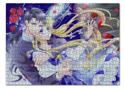 Заказать пазл в Москве. Пазл 43.5x31.4 см (408 элементов) Seiya&Usagi от yuliona.nur@yandex.ru - готовые дизайны и нанесение принтов.