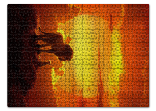 Заказать пазл в Москве. Пазл 43.5x31.4 см (408 элементов) Король Лев от skynatural - готовые дизайны и нанесение принтов.