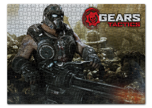 Заказать пазл в Москве. Пазл 43.5x31.4 см (408 элементов) GEARS OF WAR от robus - готовые дизайны и нанесение принтов.