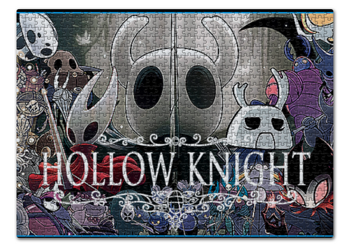 Заказать пазл в Москве. Пазл 43.5x31.4 см (408 элементов) HOLLOW KNIGHT от robus - готовые дизайны и нанесение принтов.
