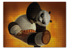 Заказать пазл в Москве. Пазл 43.5x31.4 см (408 элементов) Кунг-фу панда от skynatural - готовые дизайны и нанесение принтов.