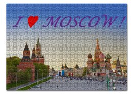 Заказать пазл в Москве. Пазл 43.5x31.4 см (408 элементов) I love Moscow ! от yaguar1920 - готовые дизайны и нанесение принтов.