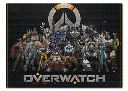 Заказать пазл в Москве. Пазл 43.5x31.4 см (408 элементов) OVERWATCH от robus - готовые дизайны и нанесение принтов.