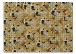 Заказать пазл в Москве. Пазл 43.5x31.4 см (408 элементов) Doge  от scoopysmith - готовые дизайны и нанесение принтов.