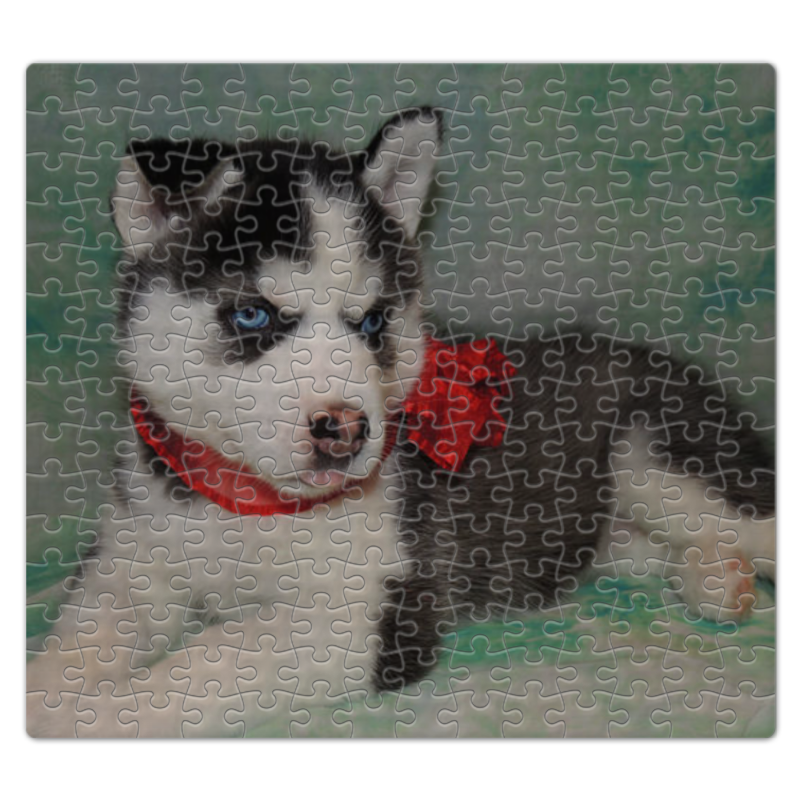 брелок для собак сибирский хаски Printio Пазл магнитный 27.4×30.4 см (210 элементов) Сибирский хаски