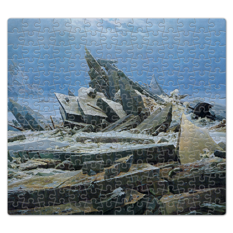 Printio Пазл магнитный 27.4×30.4 см (210 элементов) Северный ледовитый океан (фридрих) printio футболка с полной запечаткой женская одинокое дерево каспар давид фридрих