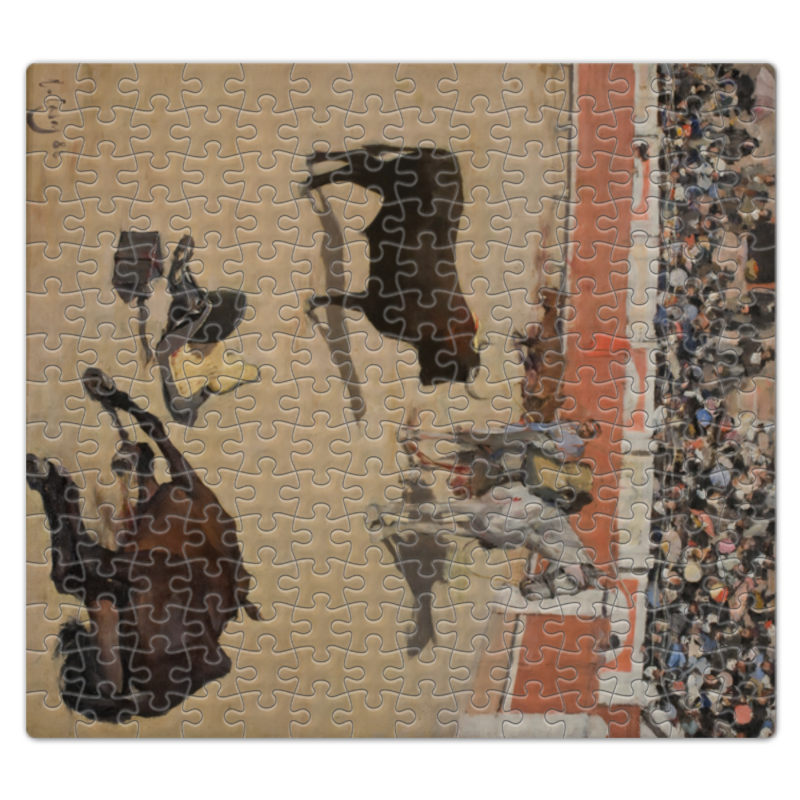 Printio Пазл магнитный 27.4×30.4 см (210 элементов) Коррида или мертвые лошади (карбо) printio рюкзак 3d коррида или мертвые лошади карбо