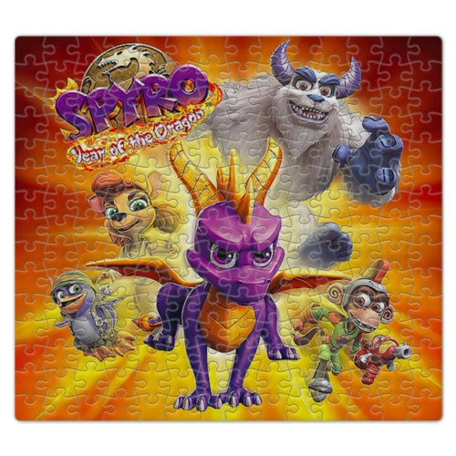 Заказать пазл в Москве. Пазл магнитный 27.4x30.4 см (210 элементов) SPYRO THE DRAGON от robus - готовые дизайны и нанесение принтов.