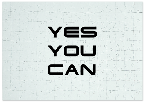 Заказать пазл в Москве. Пазл магнитный 27.4x30.4 см (210 элементов) YES YOU CAN от yes.you.can. - готовые дизайны и нанесение принтов.