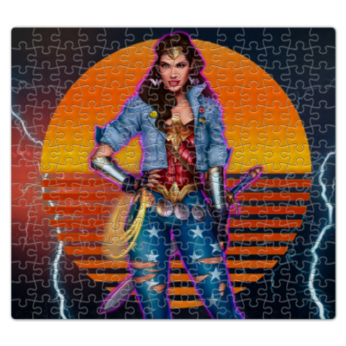 Заказать пазл в Москве. Пазл магнитный 27.4x30.4 см (210 элементов) Чудо-женщина / Wonder Woman от Jimmy Flash - готовые дизайны и нанесение принтов.