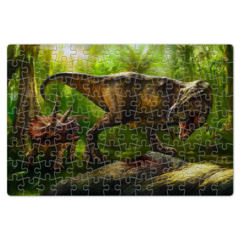 цена Printio Пазл магнитный 18×27 см (126 элементов) Динозавры