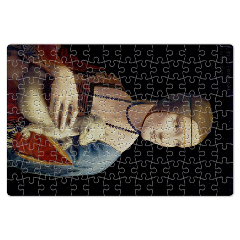 Printio Пазл магнитный 18×27 см (126 элементов) Дама с горностаем (леонардо да винчи)