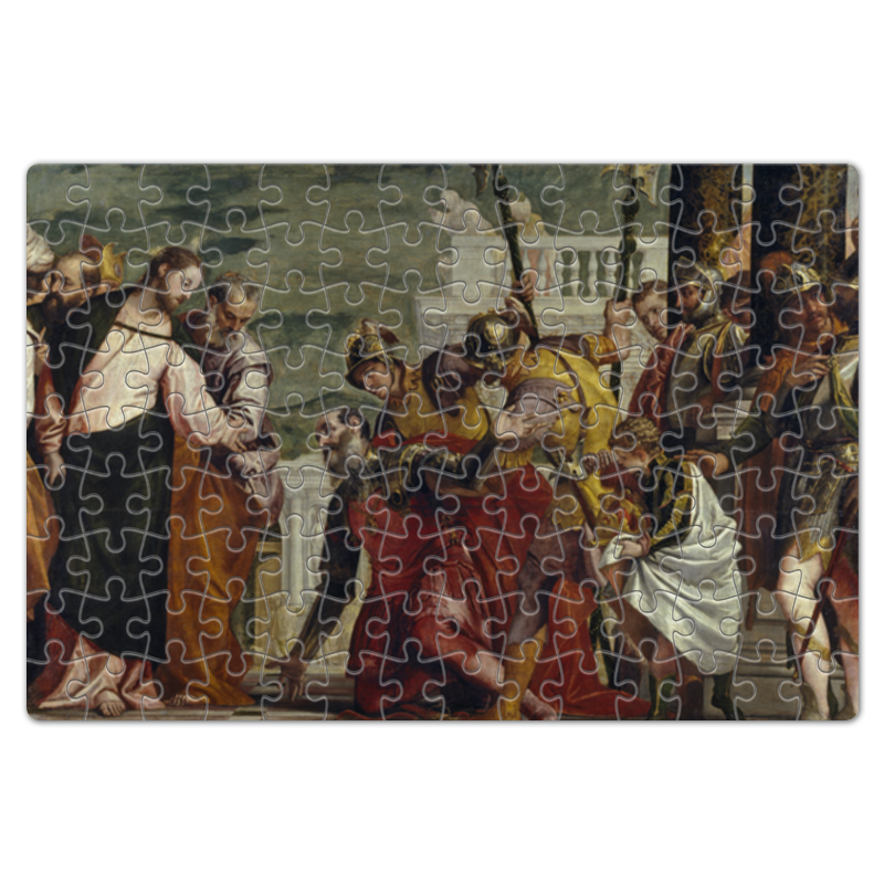 Printio Пазл магнитный 18×27 см (126 элементов) Иисус и центурион (паоло веронезе) пазл 1000 эл паоло веронезе брак в кане
