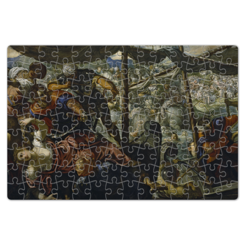 Printio Пазл магнитный 18×27 см (126 элементов) Похищение елены (картина тинторетто) венеция ренессанса тициан тинторетто веронезе
