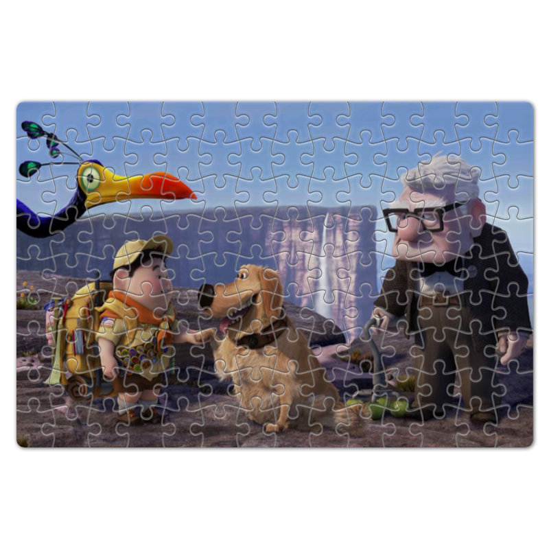 Printio Пазл магнитный 18×27 см (126 элементов) Герои мультфильма вверх пазл dodo плато валенсоль франция 500 элементов 300537