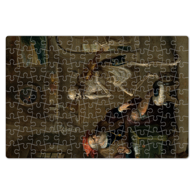 Printio Пазл магнитный 18×27 см (126 элементов) Смерть, играющая на скрипке printio пазл магнитный 18×27 см 126 элементов групповой портрет художников мир искусства