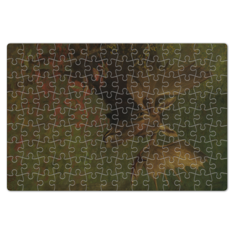 Printio Пазл магнитный 18×27 см (126 элементов) Лось (study of a moose) (альберт бирштадт)