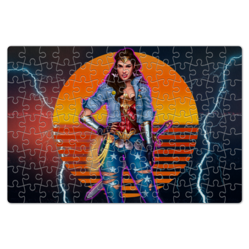 Printio Пазл магнитный 18×27 см (126 элементов) Чудо-женщина / wonder woman