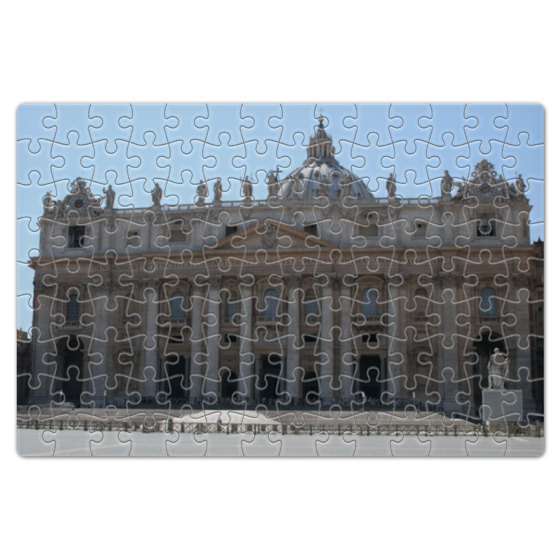 Printio Пазл магнитный 18×27 см (126 элементов) Ватикан пазлы геомагнит магнитный пазл дроби в пакете