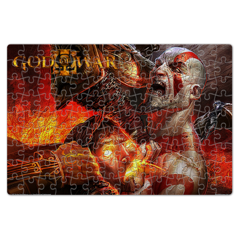 цена Printio Пазл магнитный 18×27 см (126 элементов) God of war